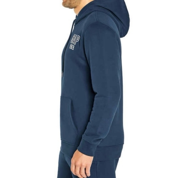 2/30$ GAP 1969 NWOT Navy white logo super comfortable men's hoodie - Picture 4 of 6